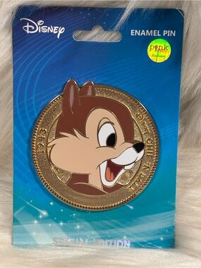 Disney PALM Chip Coin Pin - Pink A la Mode Wave 7 - LE 300 Disney Pin